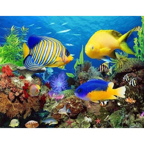 Fish Aquarium - Paint with Diamonds