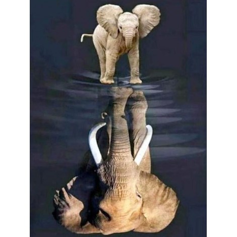 Elephant Dreaming Big - Paint by Diamonds