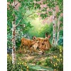 Mother Deer with Baby Diamond Painting