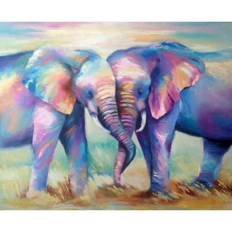 Loving Elephants - Paint by Diamonds