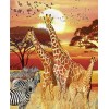 Giraffes & Zebras - Paint with Diamonds