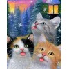 Cats in Winter - Paint by Diamonds