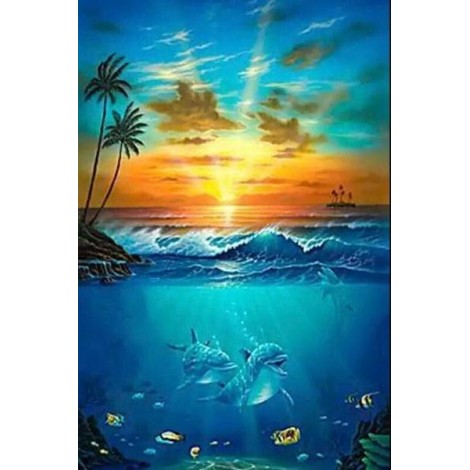 Under Water Dolphins DIY Painting Kit