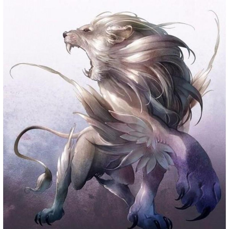 Fantasy White Lion A...