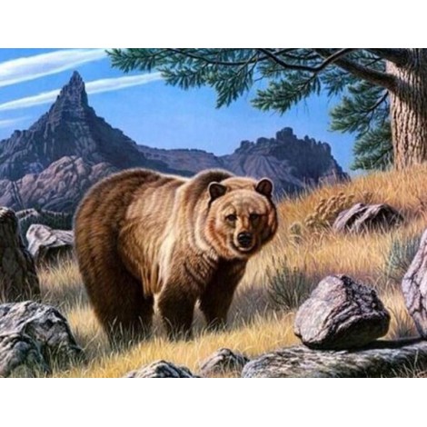Gazing Bear - Paint by Diamonds