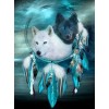 Black & White Wolf Dream Catcher
