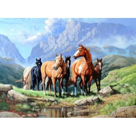 Wild Horses - Paint by Diamonds