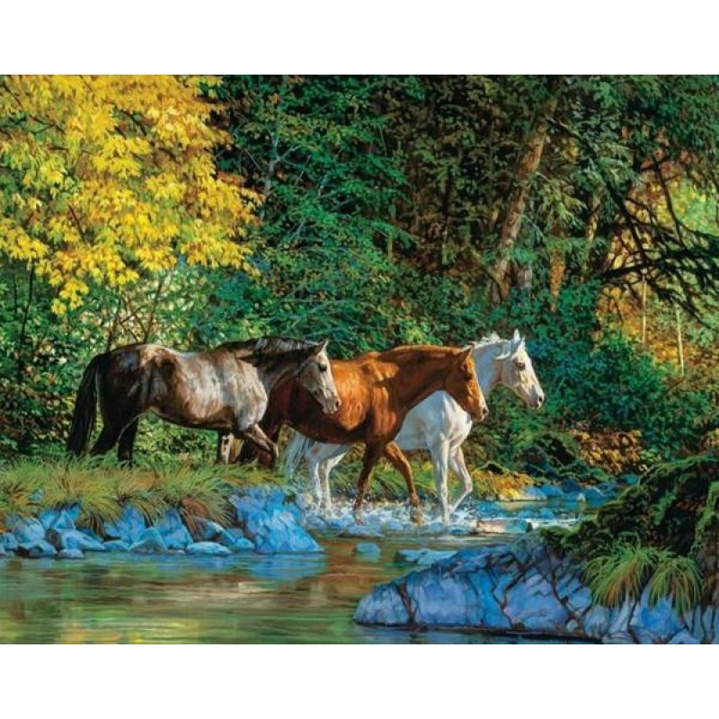 Horses at Water Stre...