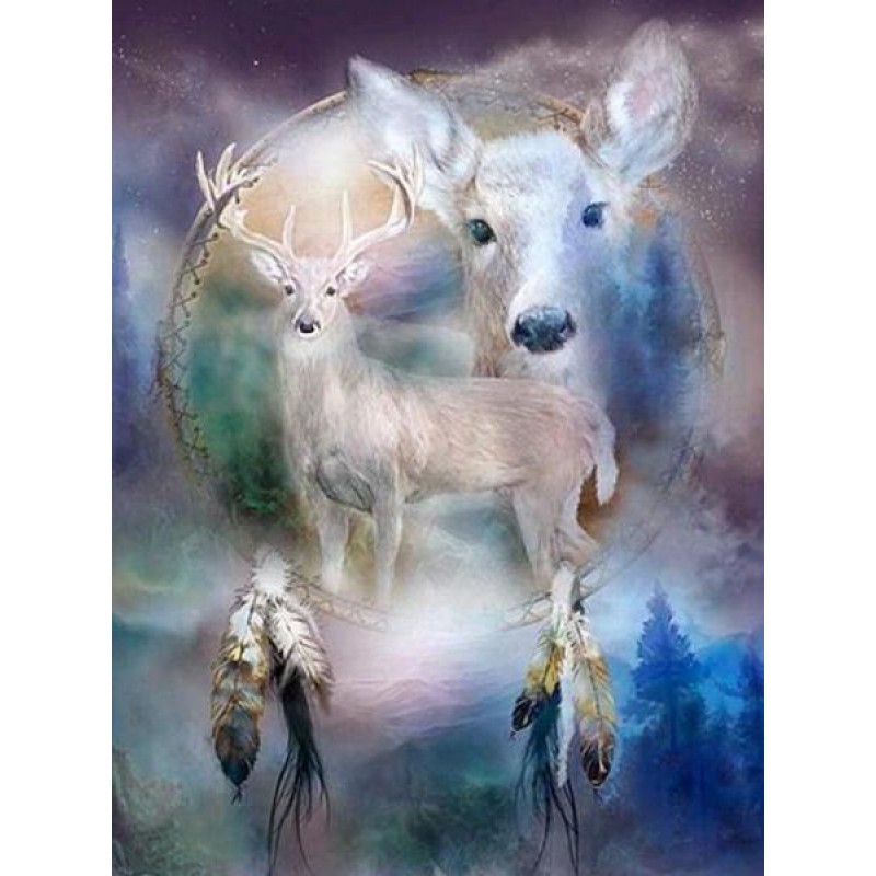 White Deer Dream Cat...