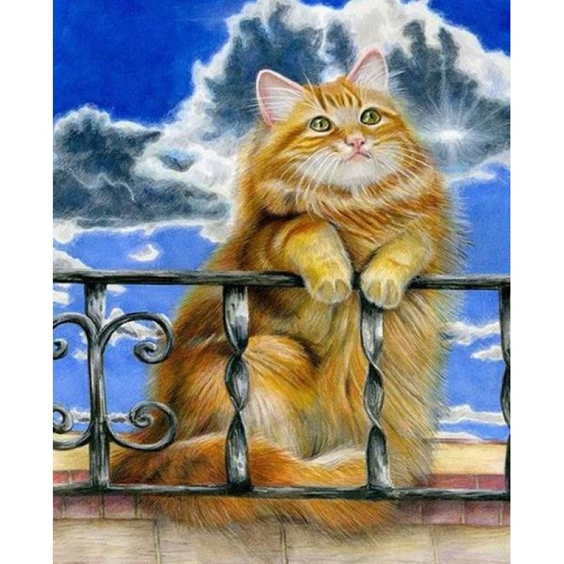 Fluffy Brown Cat - D...