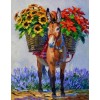Flower Burro - Paint by Diamonds