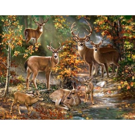 Deer Forest - Paint by Diamonds