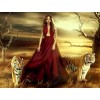 Girl & Tigers Diamond Painting Kit
