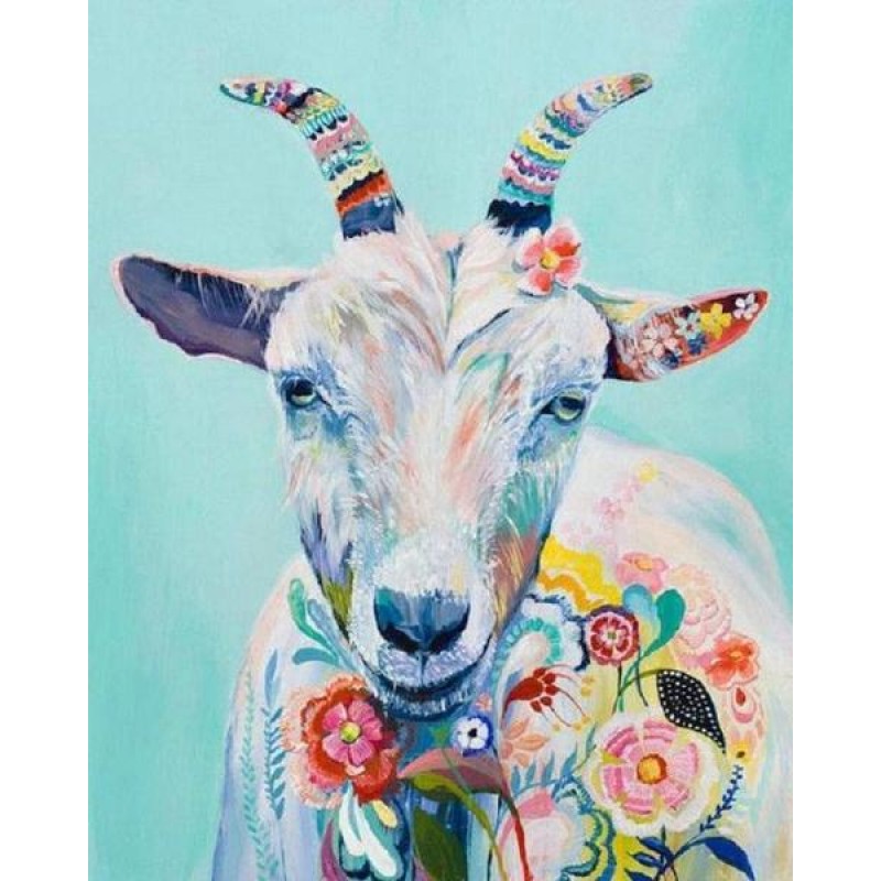 Goat Floral Art