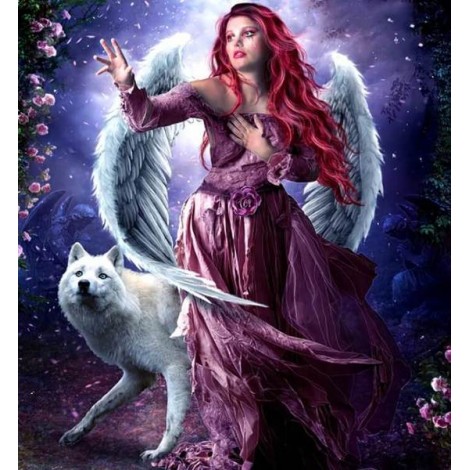 Wolf & Angel Paint by Diamonds