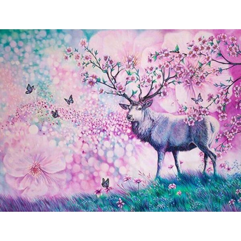 Reindeer with Floral...