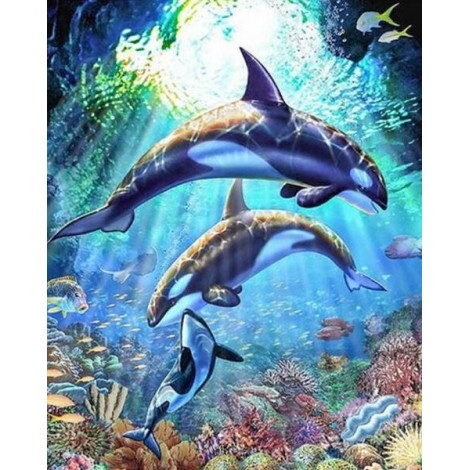 Killer Whales Diamond Painting