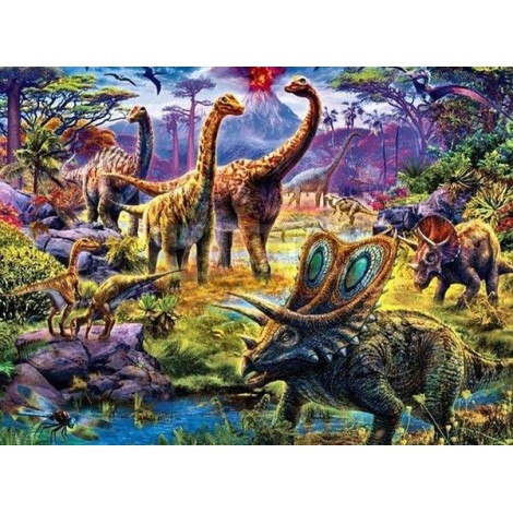 Dinosaurs Full Drill Painting Kit