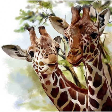 Giraffe Pair Diamond Painting Kit