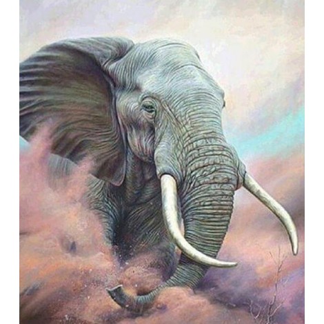 Elephant with Big Teeth