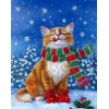 Sweet Cat on Christmas Season