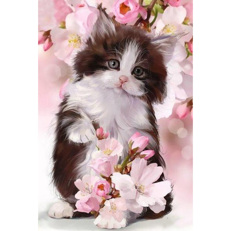 Cat in Cherry Blosso...