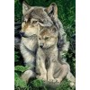 Wolf with Baby Diamond Painting