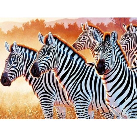 Zebras DIY Diamond Painting Kit