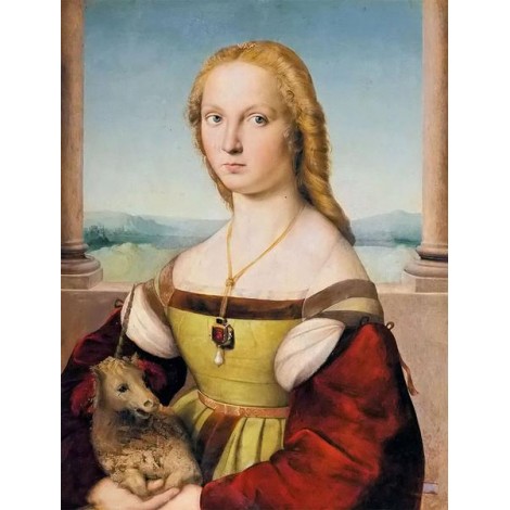 Young Woman with Unicorn - Raphael