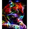 Colorful Neon Leopard Diamond Painting