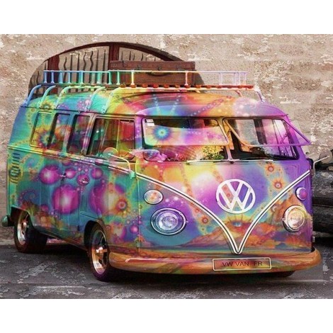 Colorful Van DIY Painting