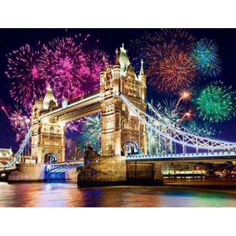 Fire Works on Bridge