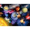 Galaxy & Planets Painting