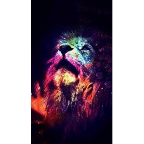 Colorful Lion Art Diamond Painting