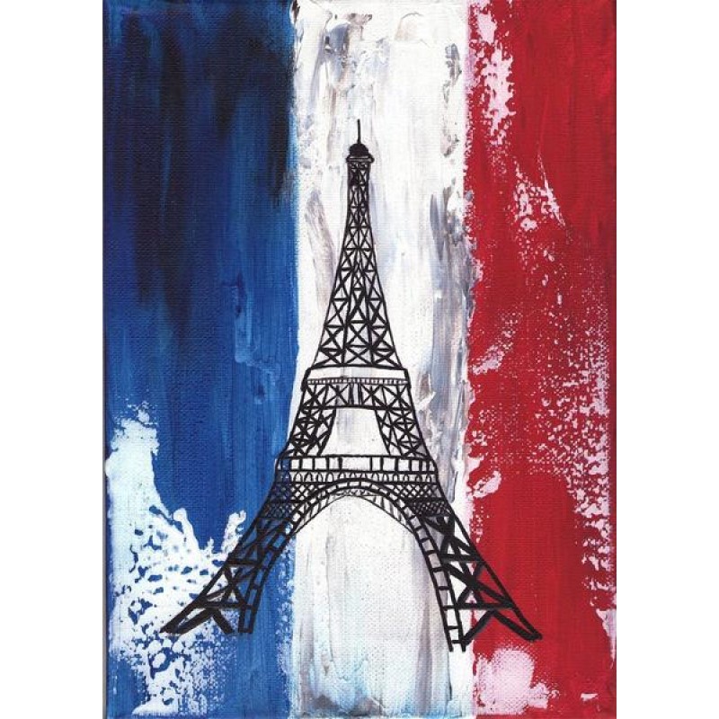 French Flag art DIY ...