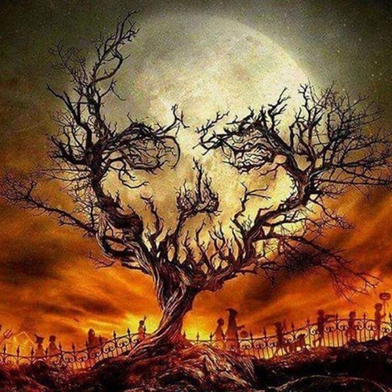 Abstract Skull Tree ...