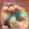 Shaggy Cartoon Cat Diamond Painting