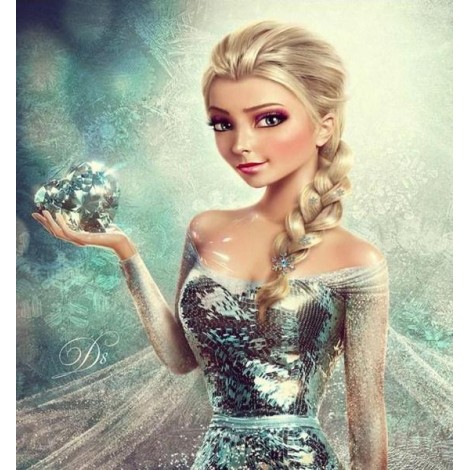 Realistic Elsa - Paint by Diamonds