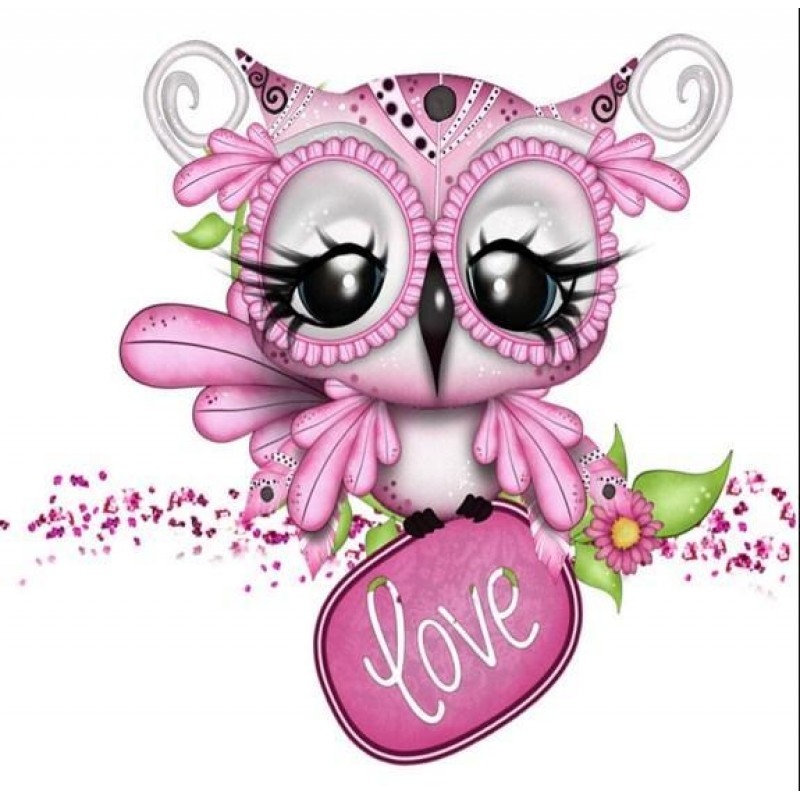 Love Owl Cartoon Dia...