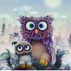 Cute Cartoon Owls