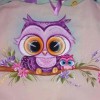 Cartoon Owl with Baby