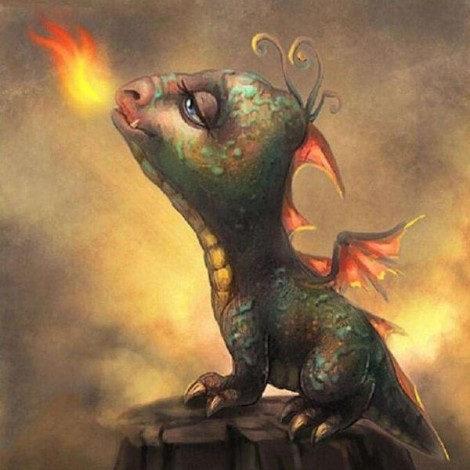 Little Dragon Blowing Fire