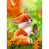 Cartoon Fox & Butterfly