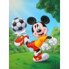 Micky Mouse Playing Football