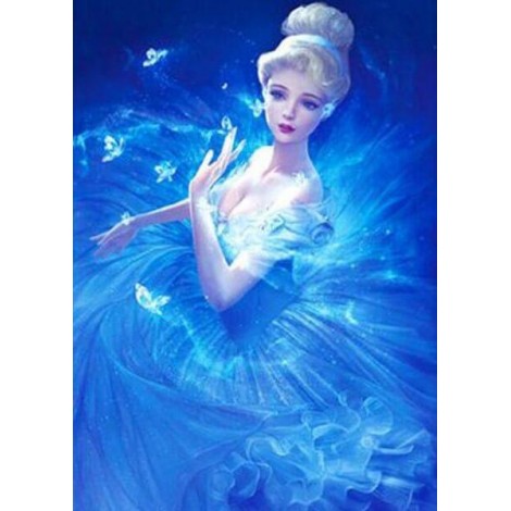 Cinderella in Blue Dress