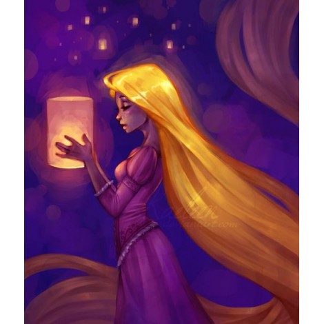 Rapunzel Holding Lantern in her Hands