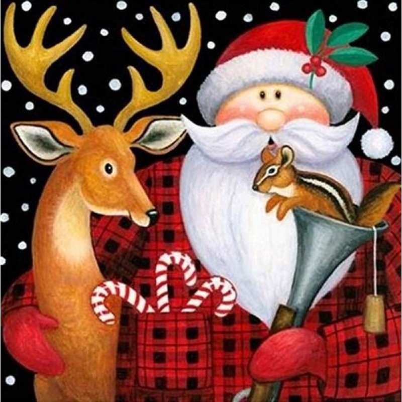 Deer & Santa Cla...