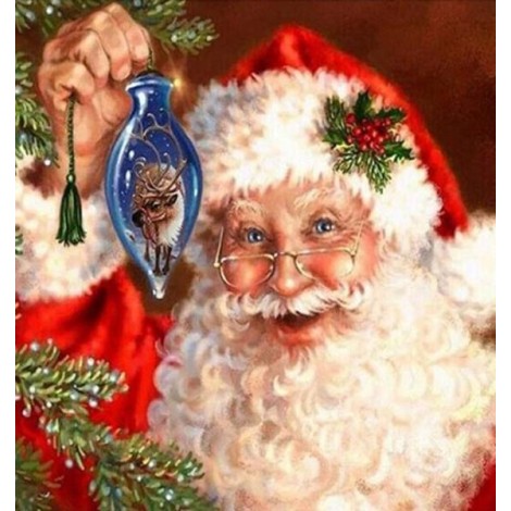 Happy Santa Claus - Paint with Diamonds
