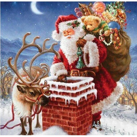 Santa Claus giving Christmas Gifts