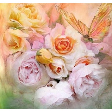 Roses & Peonies - Diamond Painting Kit